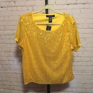 Ashley Stewart Sequin Top 22/24